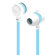iLuv IEP336 Neon Sound In-Ear High-Performance Earphones with SpeakEZ Remote for Smartphones, Blue Neon/White: Picture 3 thumbnail