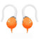iLuv Ultra Compact In-Ear Clips with Volume Control for iPhone / iPod / MP3 / CD players - Orange: Picture 2 thumbnail