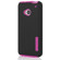 Incipio DualPro Hybrid Case for HTC One, Black/Neon Pink: Picture 2 thumbnail