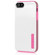 Incipio DualPro Shine Hybrid Case for iPhone 5, Optical White/Hot Pink: Picture 2 thumbnail