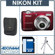 Nikon Coolpix L22 Digital Camera Kit, - Red - with 4GB SD Memory Card, Camera Case, Table Top Tripod: Picture 5 thumbnail