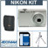 Nikon Coolpix S203 Digital Camera KIT, Silver Finish - Refurbished by Nikon U.S.A. - With 4GB SD Memory Card, Camera Case, Table Top Tripod: Picture 5 thumbnail