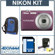 Nikon Coolpix S220 Digital Camera Kit, Plum With 4GB SD Memory Card, Camera Case, Professional Lens Cleaning Kit: Picture 5 thumbnail