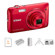 Nikon Coolpix S3500 Digital Camera, Red - BUNDLE - with 16GB SDHC Card, Camera Pouch, Spare Lithium Battery, Tripod with 3-Way Panhead, Adorama Lens Cleaning Kit: Picture 2 thumbnail