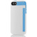 Incipio Stowaway Credit Card Hard Case for iPhone 5, Optical White / Cyan Blue: Picture 1 thumbnail