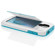 Incipio Stowaway Credit Card Case with Integrated Stand for Samsung Galaxy S4, White/Cyan: Picture 3 thumbnail