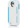Incipio Stowaway Credit Card Case with Integrated Stand for Samsung Galaxy S4, White/Cyan: Picture 2 thumbnail