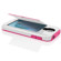 Incipio Stowaway Credit Card Case with Integrated Stand for Samsung Galaxy S4, White/Pink: Picture 3 thumbnail