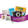 Olympus FE-46 12 MP Digital Camera, Pearl Black, "Crayola Coloring Set" with Light Blue Metallic Case, 64ct. Crayola Crayons, "Lights, Camera, Color! Code", & Colorable Craft Storage Box: Picture 5 thumbnail