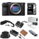 Sony Alpha a7CR Mirrorless Camera Body, Black, Bundle with Shoulder Bag, 128GB SD Card, Card Reader, Extra Battery, Charger, Camera Strap, Tissue Paper 