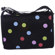 Jill-e Jill.e Camera Carryall/ Messenger Bag with Adjustable Strap - Black with Multi-Colored Polka-Dots: Picture 3 thumbnail