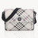 Jill-e E-go Cross Body Messenger Bag, Metallic Black/Silver Plaid: Picture 4 thumbnail