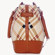 Jill-e E-go Laptop Satchel Purse, Tan Plaid: Picture 1 thumbnail