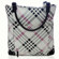 Jill-e E-go Laptop Tote Bag, Metallic Black/Silver Plaid: Picture 2 thumbnail