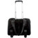 Jill-e Weatherproof Large Black Rolling Camera Bag, Black Leather & Black Suede Combination Exterior, Velcro Divider Interior: Picture 1 thumbnail