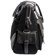 Jill-e Weatherproof Large Black Rolling Camera Bag, Black Leather & Black Suede Combination Exterior, Velcro Divider Interior: Picture 2 thumbnail
