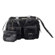 Jill-e Jill.e Weatherproof Medium Black Leather Camera Bag with Cream Piping Trim Exterior, Velcro Divider Interior: Picture 4 thumbnail