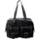 Jill-e Jill.e Weatherproof Medium Black Leather Camera Bag with Cream Piping Trim Exterior, Velcro Divider Interior: Picture 1 thumbnail