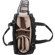 Jill-e Jill.e Weatherproof Medium Black Leather Camera Bag with Cream Piping Trim Exterior, Velcro Divider Interior: Picture 2 thumbnail