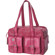 Jill-e Jill.e Weatherproof Medium Pink Leather Camera Bag with Accented Crock Pattern Trim Exterior, Velcro Divider Interior.: Picture 1 thumbnail