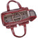 Jill-e Medium Weatherproof Deep Brick Red Leather Camera Bag with accented Weave Pattern Trim Exterior: Picture 1 thumbnail