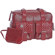 Jill-e Medium Weatherproof Deep Brick Red Leather Camera Bag with accented Weave Pattern Trim Exterior: Picture 2 thumbnail