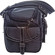 Jill-e Small Weatherproof Black Leather Camera Bag with Croc Trim Exterior: Picture 3 thumbnail