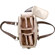 Jill-e Weatherproof Small Bone Leather Camera Bag with Brown Leather Croc Trim Exterior, Velcro Divider Interior: Picture 2 thumbnail