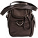 Jill-e Jill.e Weatherproof Small Brown Nylon Camera Bag with Black Leather Trim Exterior, Velcro Divider Interior: Picture 3 thumbnail