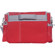 Jill-e Weather Resistant Sailcloth Messenger Style Electronics Bag, Red with Gray Accent: Picture 1 thumbnail