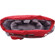 Jill-e Weather Resistant Sailcloth Messenger Style Electronics Bag, Red with Gray Accent: Picture 2 thumbnail