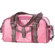 Jill-e Jill.e Weatherproof Small Pink Patent Leather Camera Bag with Brown Leather Croc Trim Exterior, Velcro Divider Interior: Picture 1 thumbnail