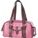 Jill-e Jill.e Weatherproof Small Pink Patent Leather Camera Bag with Brown Leather Croc Trim Exterior, Velcro Divider Interior: Picture 3 thumbnail