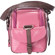 Jill-e Jill.e Weatherproof Small Pink Patent Leather Camera Bag with Brown Leather Croc Trim Exterior, Velcro Divider Interior: Picture 4 thumbnail