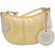 Jill-e Weatherproof Wristlet, Yellow Nylon Pocket Camera Pouch with Cream Leather Trim Exterior, 6x1.7x3.8": Picture 1 thumbnail