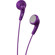JVC VC HAF140VN Gumy Earphones for Portable Audio Equipment - Color coordinated with iPod nano 5G - Grape Violet: Picture 2 thumbnail