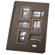 Kleer-Vu Kollage Collection leatherette Album, BookBound Slip in With Black inside lining, For 240 4 x 6" Photos 3 Per Page, Color: Black / Brown.: Picture 3 thumbnail