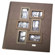 Kleer-Vu Kollage Collection Leatherette Album, BookBound Slip in With Black inside lining, For 400 4 x 6" Photos 5 Per Page, Color: Black / Brown.: Picture 2 thumbnail
