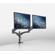 K&M 23875 Dual Monitor Desk Mount, Black: Picture 1 thumbnail