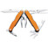 Leatherman Juice S2 Multi-Tool, Stainless Steel with Needlenose Pliers Head, & Eleven Components, Orange Finish, Overall Length 3.25" Closed, with Gift Box: Picture 5 thumbnail