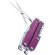Leatherman Juice Xe6 Multi-Tool, Stainless Steel with Needlenose Pliers Head, & Eightteen Components, Thunder Purple Finish, Overall Length 3.25" Closed, Leather Sheath: Picture 2 thumbnail
