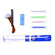 Logisys 4" Cold Cathode Light Kit with Single Tube, 3.0mm Tube Diameter, Blue: Picture 4 thumbnail