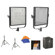 Litepanels 1X1 Bi Focus/Bi Color Flypak Kit , With Free Vasst DVD: Picture 1 thumbnail