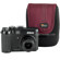 Lowepro Dublin 30 Camera Pouch, Black /Bordeaux Red: Picture 2 thumbnail