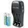 Lenmar R2G02 Compact AA/AAA Charger with 2 AA R2G Batteries, Black: Picture 1 thumbnail
