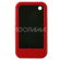 Lenmar iPhone 3G Case Slim Fit Faux Leather Hard Case - Flare Design with Screen Protector - Red: Picture 2 thumbnail
