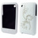 Lenmar iPhone 3G Case Slim Fit Faux Leather Hard Case Flower Design with Screen Protector - White: Picture 3 thumbnail