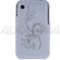 Lenmar iPhone 3G Case Slim Fit Faux Leather Hard Case Flower Design with Screen Protector - White: Picture 2 thumbnail