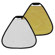 Lastolite 18" Mini Tri Grip Collapsable Triangular Reflector, Gold / White, with Built-in Holder.: Picture 2 thumbnail