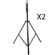 Adorama 2-9.5' Lightstand, Black Air Cushioned & Carrying case: Picture 1 thumbnail